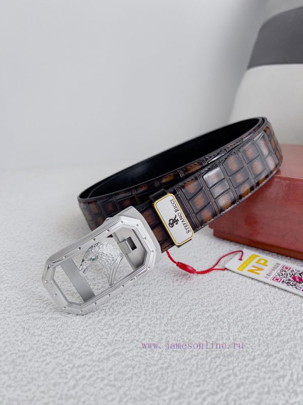 Stephen Ni Zhi Stefano Ricci Belt ️ Automatic BeltAutomatic buckle, made of pure steel mater tneclagj