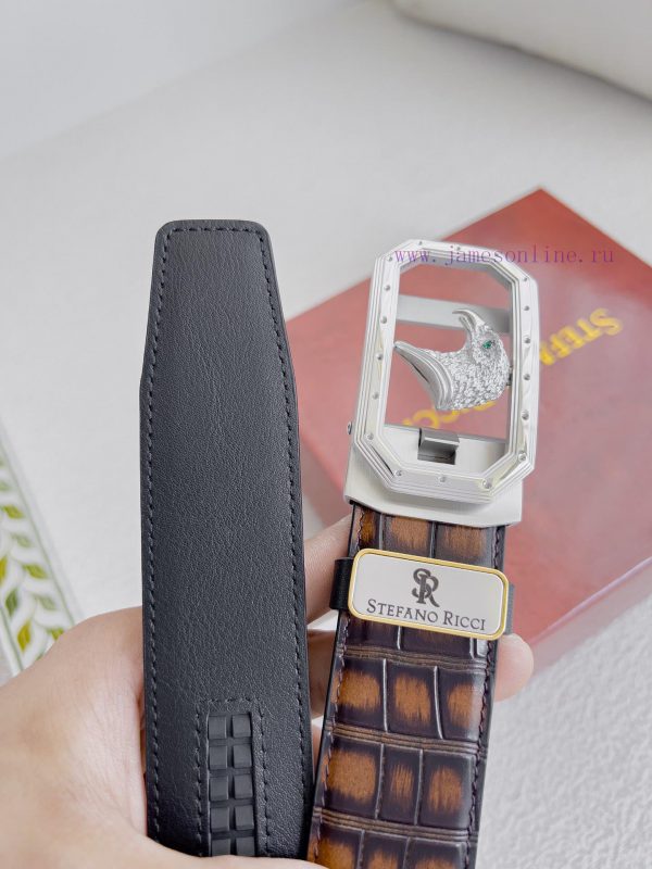 Stephen Ni Zhi Stefano Ricci Belt ️ Automatic BeltAutomatic buckle, made of pure steel mater tneclagj - Image 7