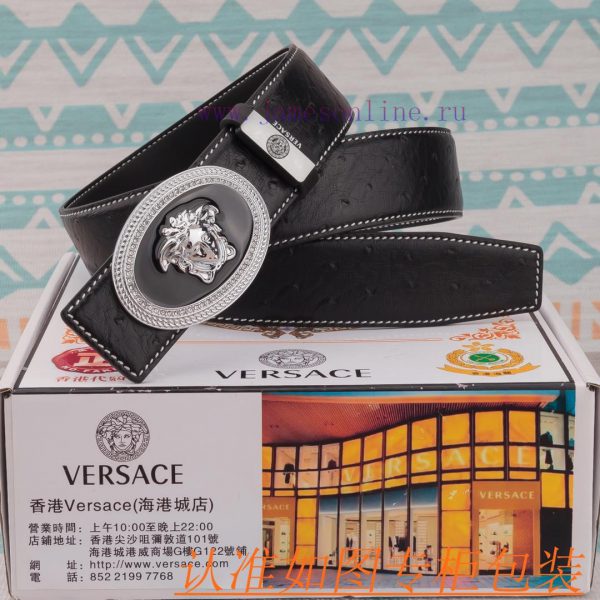 Versace Belt ️ BeltMaterial: 100% top layer cowhide belt, ensuring genuine leather belt, fin p43w50gh