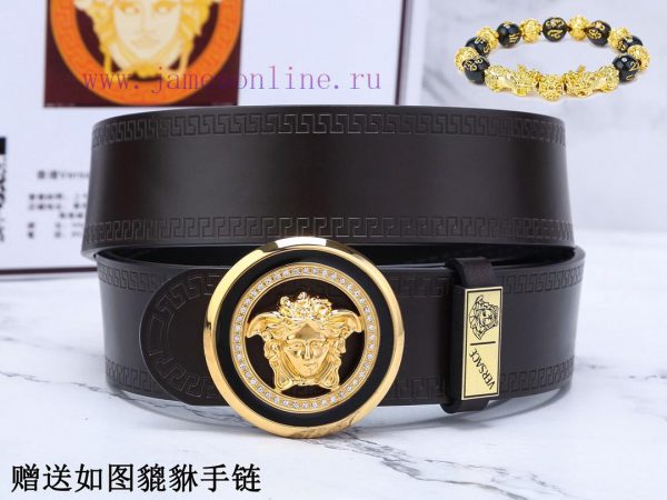 Belt Versace Ver…The waist belt is made of 100% cowhide, ensuring that the genuine leather i 8gu44gh6