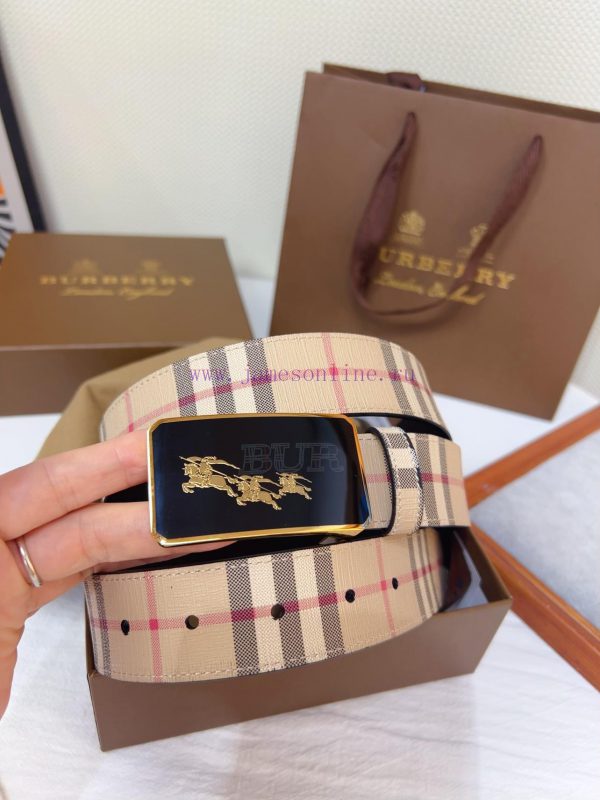 The new Burberry belt is synchronized with the new Italian made belt, made of selected smoot vwcqxd1r - Image 6