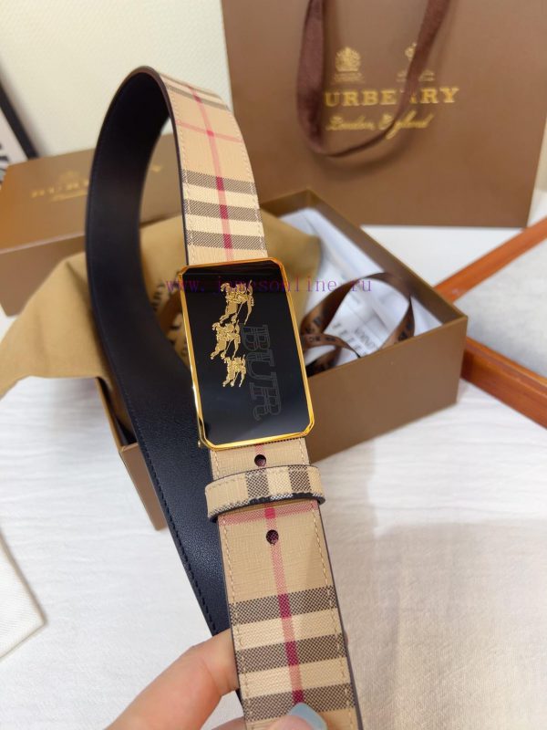 The new Burberry belt is synchronized with the new Italian made belt, made of selected smoot vwcqxd1r - Image 8