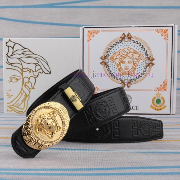 Belt belt Versace cowhide beltMen's belt material: 100% head layer cowhide belt, guaranteed adeu3b5g