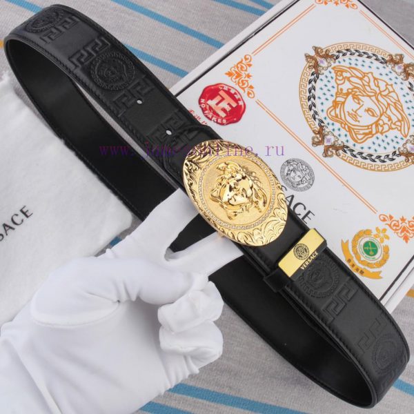 Belt belt Versace cowhide beltMen's belt material: 100% head layer cowhide belt, guaranteed adeu3b5g - Image 3