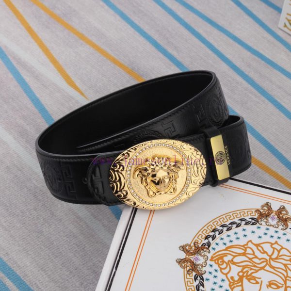 Belt belt Versace cowhide beltMen's belt material: 100% head layer cowhide belt, guaranteed adeu3b5g - Image 4