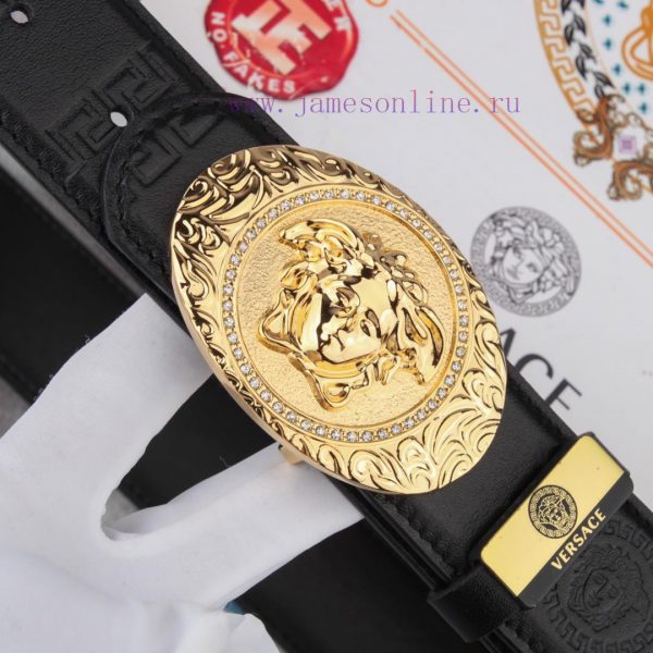 Belt belt Versace cowhide beltMen's belt material: 100% head layer cowhide belt, guaranteed adeu3b5g - Image 7