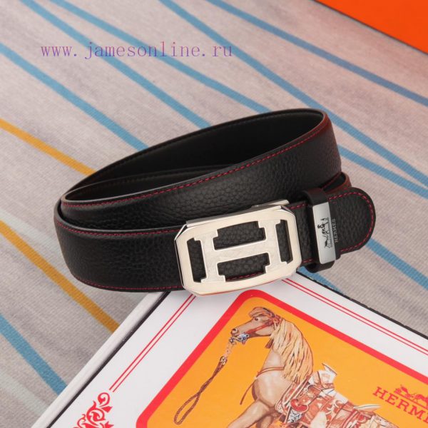 Belt and belt, automatic leather belt from Herm è sMen's belt material: 100% head layer cowh 8r0bqtjz - Image 4