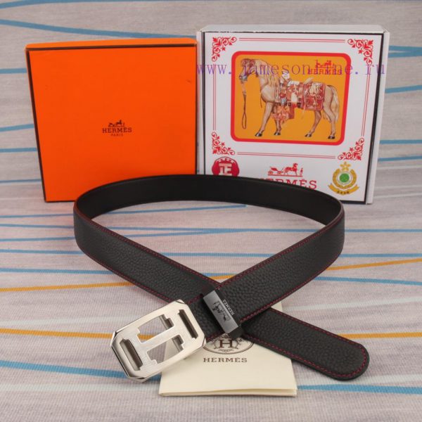 Belt and belt, automatic leather belt from Herm è sMen's belt material: 100% head layer cowh 8r0bqtjz - Image 6
