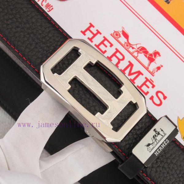 Belt and belt, automatic leather belt from Herm è sMen's belt material: 100% head layer cowh 8r0bqtjz - Image 9