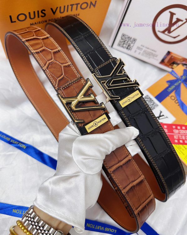 Belt LV Louis ReproductionThe waistband is made of 100% cowhide, ensuring a double layered t gjz05261