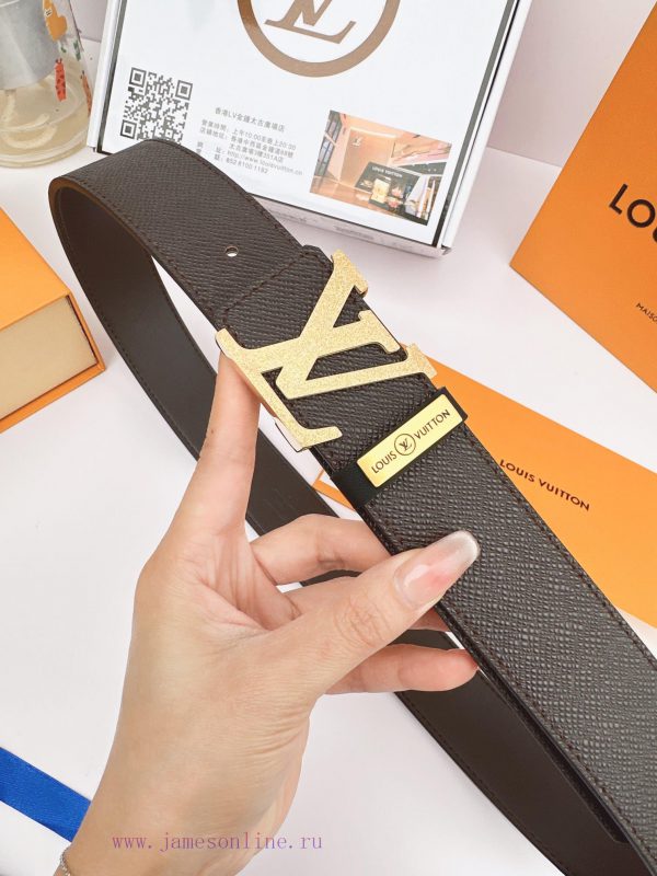 Belt LV Louis ️The waist belt is made of 100% cowhide, ensuring that the genuine leather is skjven9g - Image 8