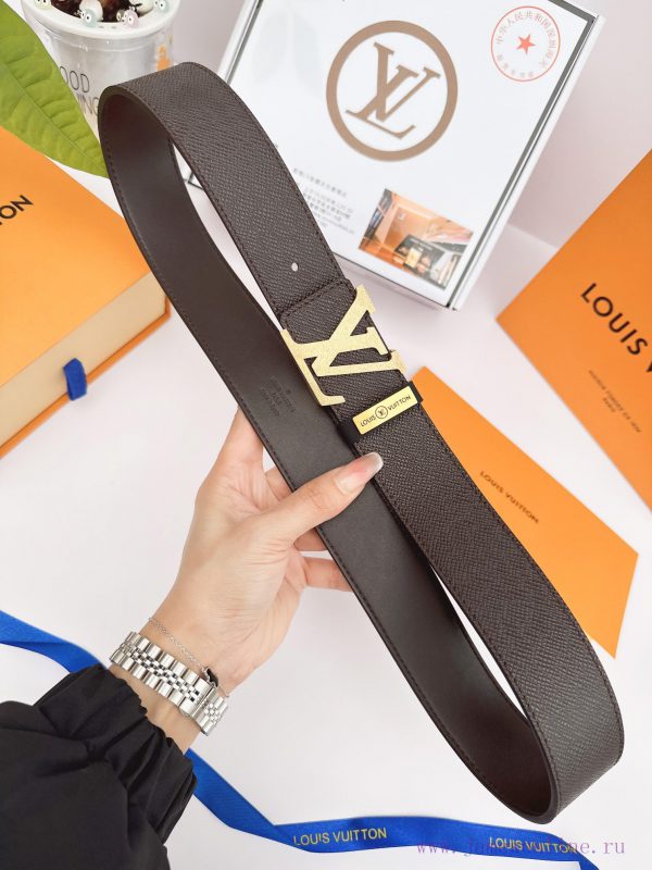 Belt LV Louis ️The waist belt is made of 100% cowhide, ensuring that the genuine leather is skjven9g - Image 9