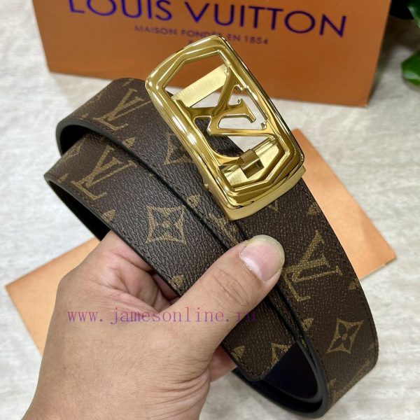[Automatic belt buckle] LV width 3.5mm double-sided imported top layer cowhide production wi j7ucvul8