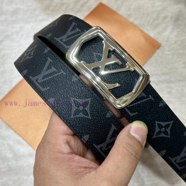 [Automatic belt buckle] LV width 3.5mm double-sided imported top layer cowhide production wi qoyn3ac2 - Image 3
