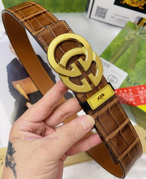 Belt Gucci Gucci's top tier replicaGucci belt 100% top layer cowhide, ensuring genuine leath 2lw1j22u - Image 7