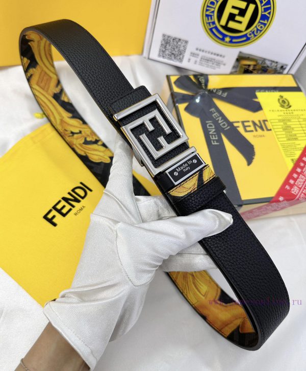 Belt FENDI Fendi ReproductionThe waistband is made of 100% cowhide, ensuring a double-layer u8ucy39i - Image 5
