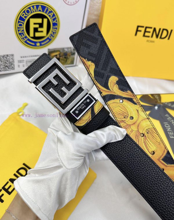 Belt FENDI Fendi ReproductionThe waistband is made of 100% cowhide, ensuring a double-layer u8ucy39i - Image 7