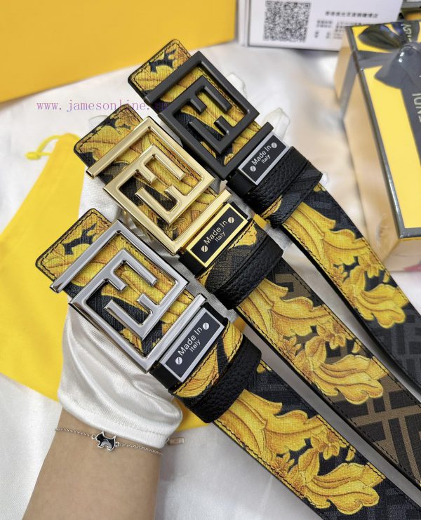 Belt FENDI Fendi ReproductionThe waistband is made of 100% cowhide, ensuring a double-layer vj9lnq8l - Image 9