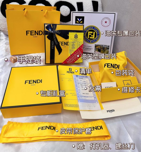 Belt FENDI Fendi ReproductionThe waistband is made of 100% cowhide, ensuring a double-layer vj9lnq8l - Image 10