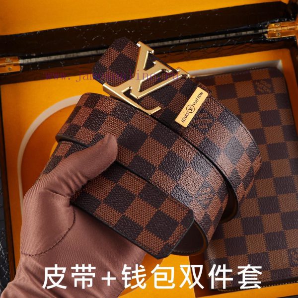 LV. Yiluweideng two-piece setWooden box, belt+wallet, two-piece setGrade: Italian imported 1 ksmy0pgz - Image 3