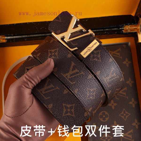 LV. Yiluweideng two-piece setWooden box, belt+wallet, two-piece setGrade: Italian imported 1 x7eo4tyv - Image 3
