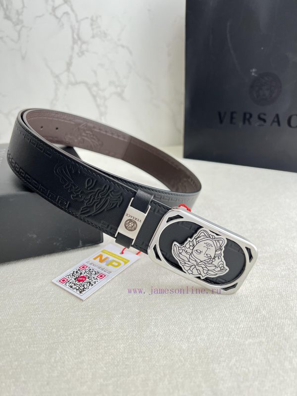 Versace. Versace Belt and BeltsHanging buckle, classic human head made of pure steel materia tdqzw7s7