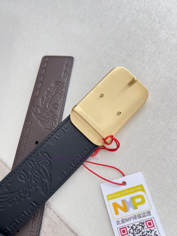 Versace. Versace Belt and BeltsHanging buckle, classic human head made of pure steel materia etkm4xgq - Image 6