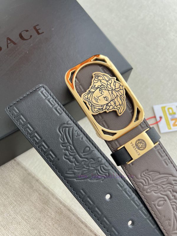 Versace. Versace Belt and BeltsHanging buckle, classic human head made of pure steel materia etkm4xgq - Image 7