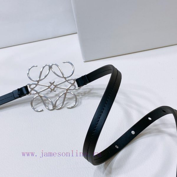 Luo Yiwei LOEWEOfficial synchronization of women's belt, hollow metal belt, smooth cowhide l h3ocpy46 - Image 3