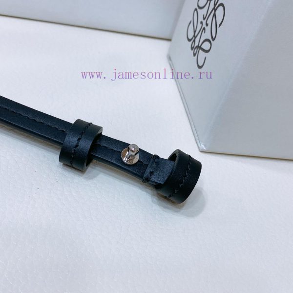 Luo Yiwei LOEWEOfficial synchronization of women's belt, hollow metal belt, smooth cowhide l h3ocpy46 - Image 4