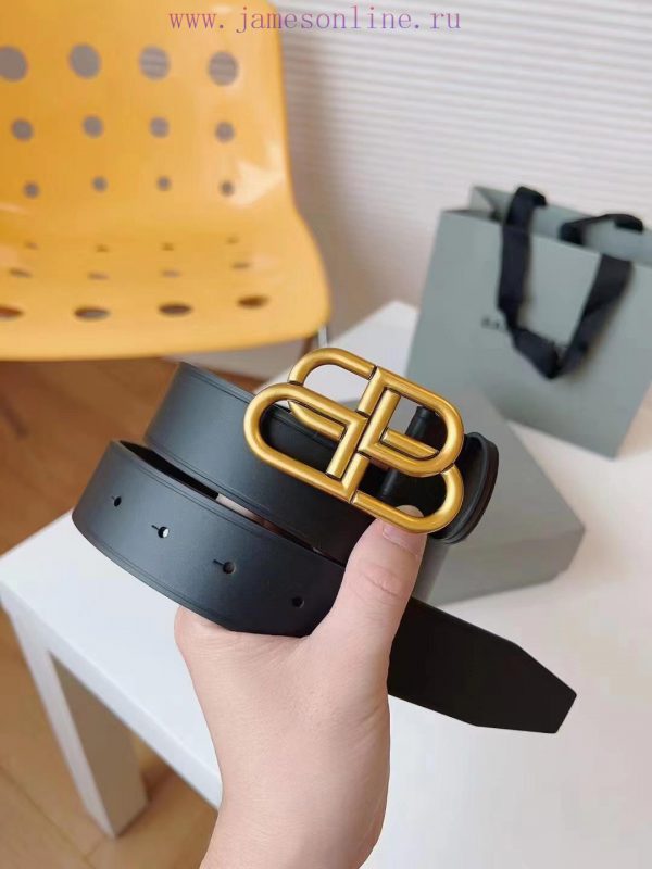 [Balenciaga] 3.8cm BB belt, available in multiple sizes to meet the needs of girls with diff 2wed9wom - Image 3