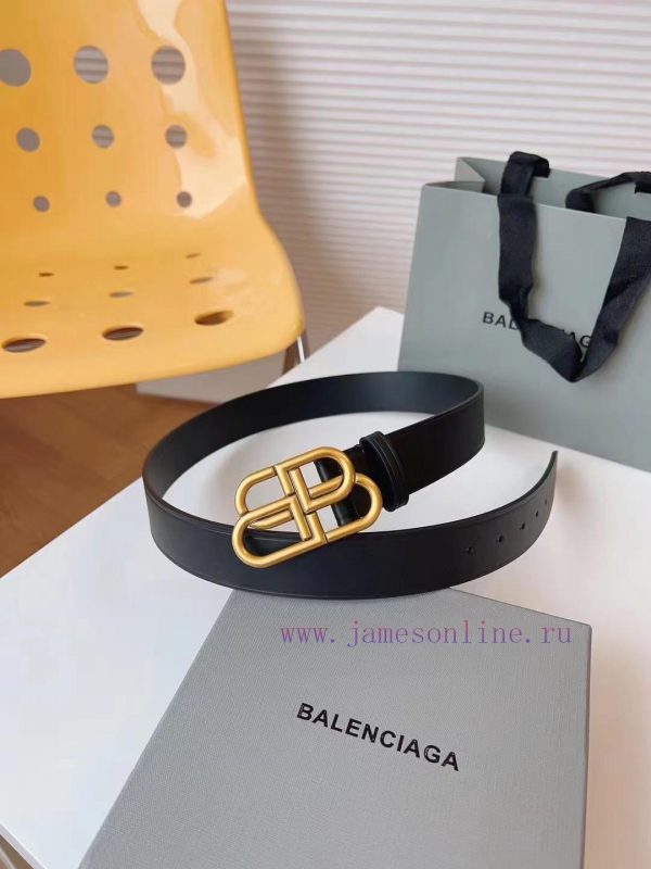 [Balenciaga] 3.8cm BB belt, available in multiple sizes to meet the needs of girls with diff 2wed9wom - Image 5