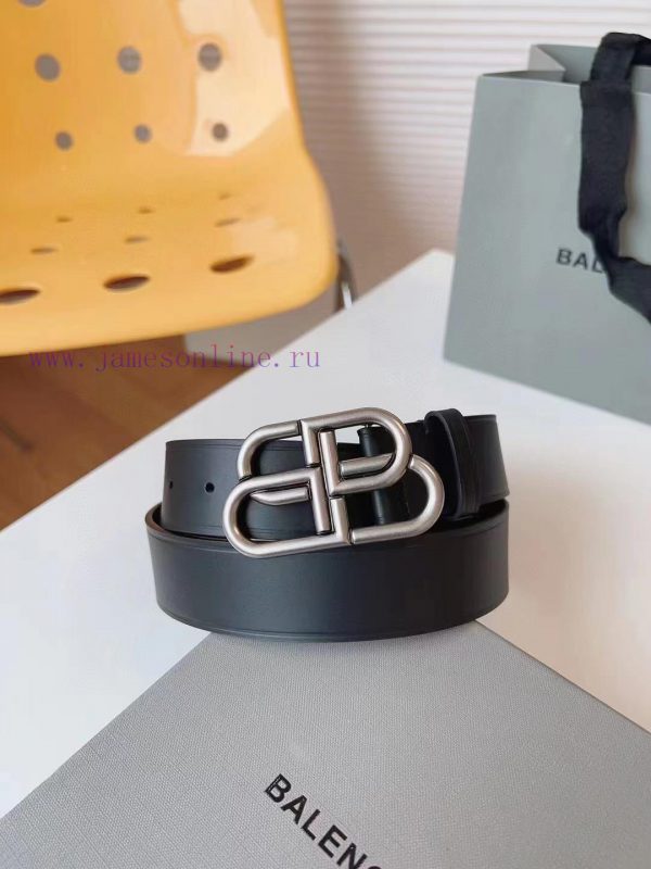[Balenciaga] 3.8cm BB belt, available in multiple sizes to meet the needs of girls with diff ij9nniwr