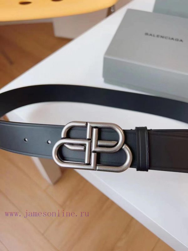 [Balenciaga] 3.8cm BB belt, available in multiple sizes to meet the needs of girls with diff ij9nniwr - Image 4