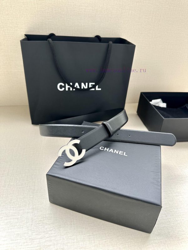Width 3.0cm Chanel imported soft calf leather with clear grain, accessories gold silver/meta dytzvb0n - Image 5
