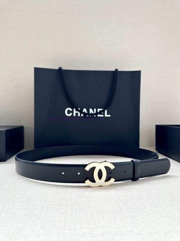 Width 3.0cm Chanel imported soft calf leather with clear grain, accessories gold silver/meta dytzvb0n - Image 6