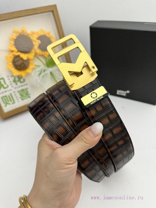 Montblanc Automatic BeltMaterial: Leather Belt with 100% Head Layer. The leather belt is gua jtj49n4w