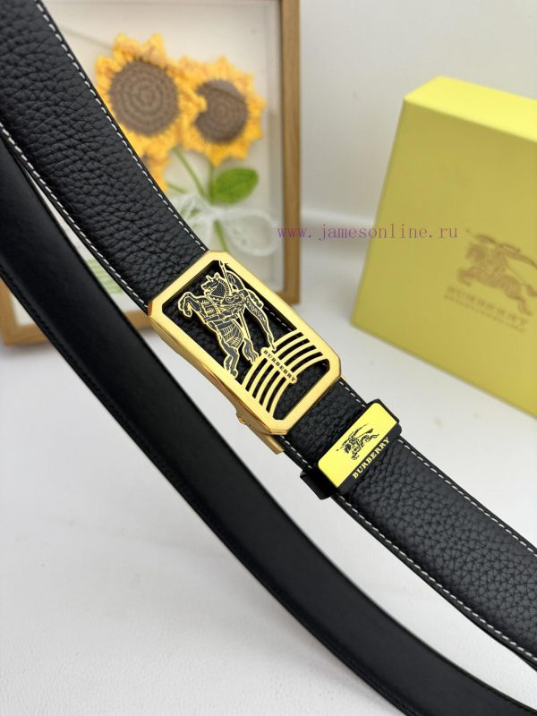 Burberry automatic beltMaterial: Leather Belt with 100% Head Layer. The leather belt is guar ape3poyl - Image 8