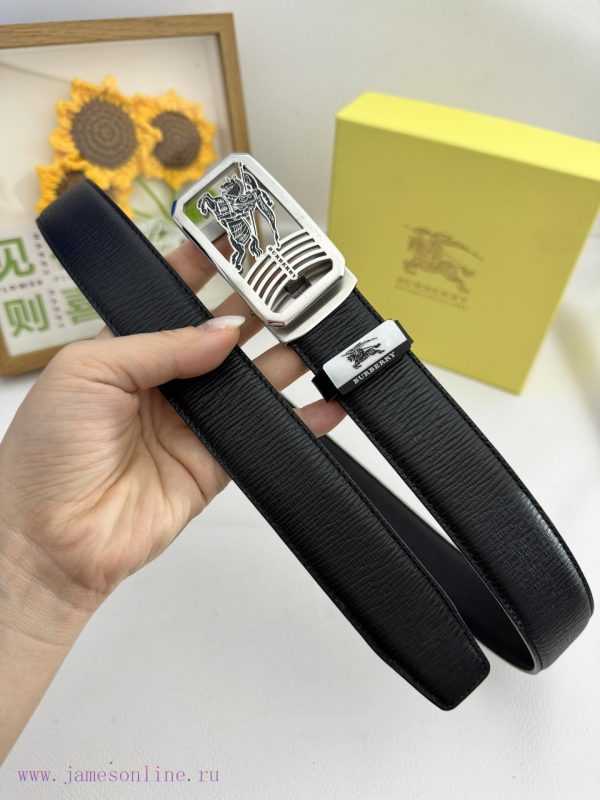 Burberry automatic beltMaterial: Leather Belt with 100% Head Layer. The leather belt is guar qcllynxl - Image 8