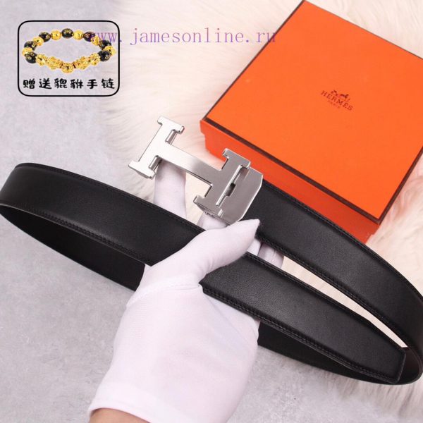 [Automatic belt buckle] Hermes 3.5mm wide double-sided imported top layer cowhide made with 7vxzuoi0 - Image 6