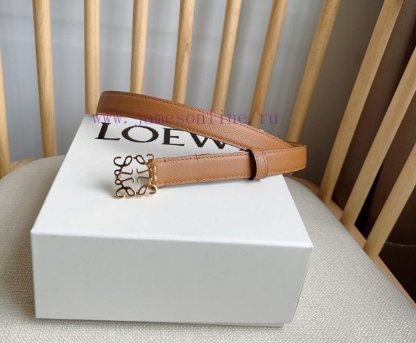 LOEWE's latest same style waist belt [Celebration] [Celebration] Plain cowhide leather belt 1foap0vo