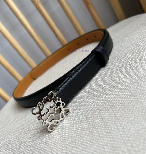 LOEWE's latest same style waist belt [Celebration] [Celebration] Plain cowhide leather belt e80iap2t - Image 3