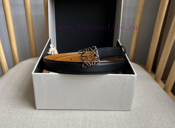LOEWE's latest same style waist belt [Celebration] [Celebration] Plain cowhide leather belt e80iap2t - Image 6