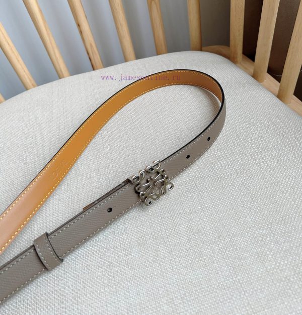 LOEWE's latest same style waist belt [Celebration] [Celebration] Plain cowhide leather belt abb1nmsi - Image 9