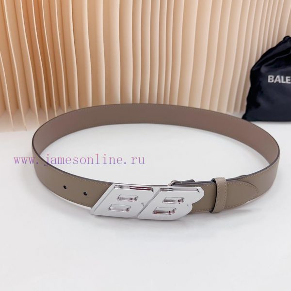 New 3.5cm Balenciaga official website, double-sided top layer cowhide material, length. 758. mr5gujm2