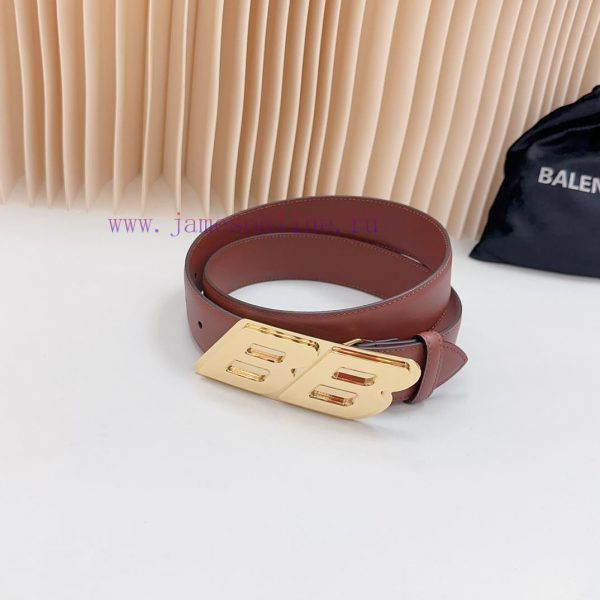 New 3.5cm Balenciaga official website, double-sided top layer cowhide material, length. 758. t929on6v - Image 3