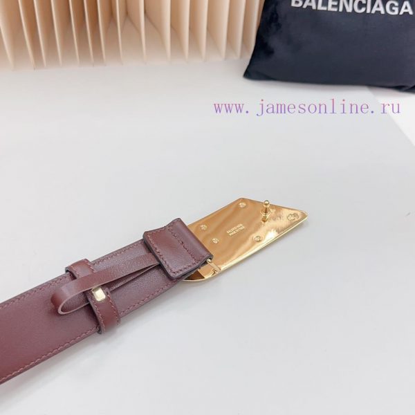 New 3.5cm Balenciaga official website, double-sided top layer cowhide material, length. 758. v5gjai42 - Image 8