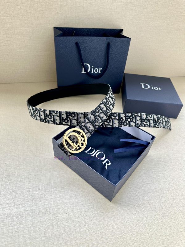 Dior's 3.5cm wide gold trimmed brass waistband buckle is a new addition to the spring collec gka3trer - Image 9