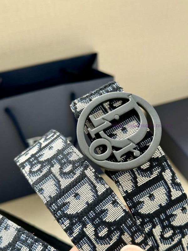 Dior's 3.5cm wide gold trimmed brass waistband buckle is a new addition to the spring collec 57pecnam - Image 4