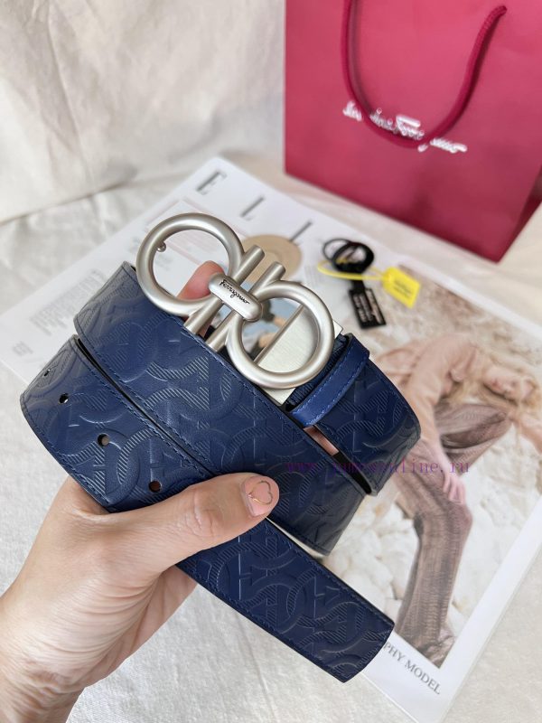 This Ferragamo belt is made of embossed cowhide and is suitable for both business and leisur nmqxcsan - Image 6